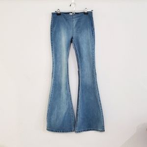 Free People denim bell bottoms flare leg jeans